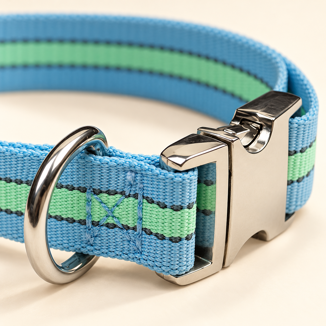 Striped Clasp Collar — view 3