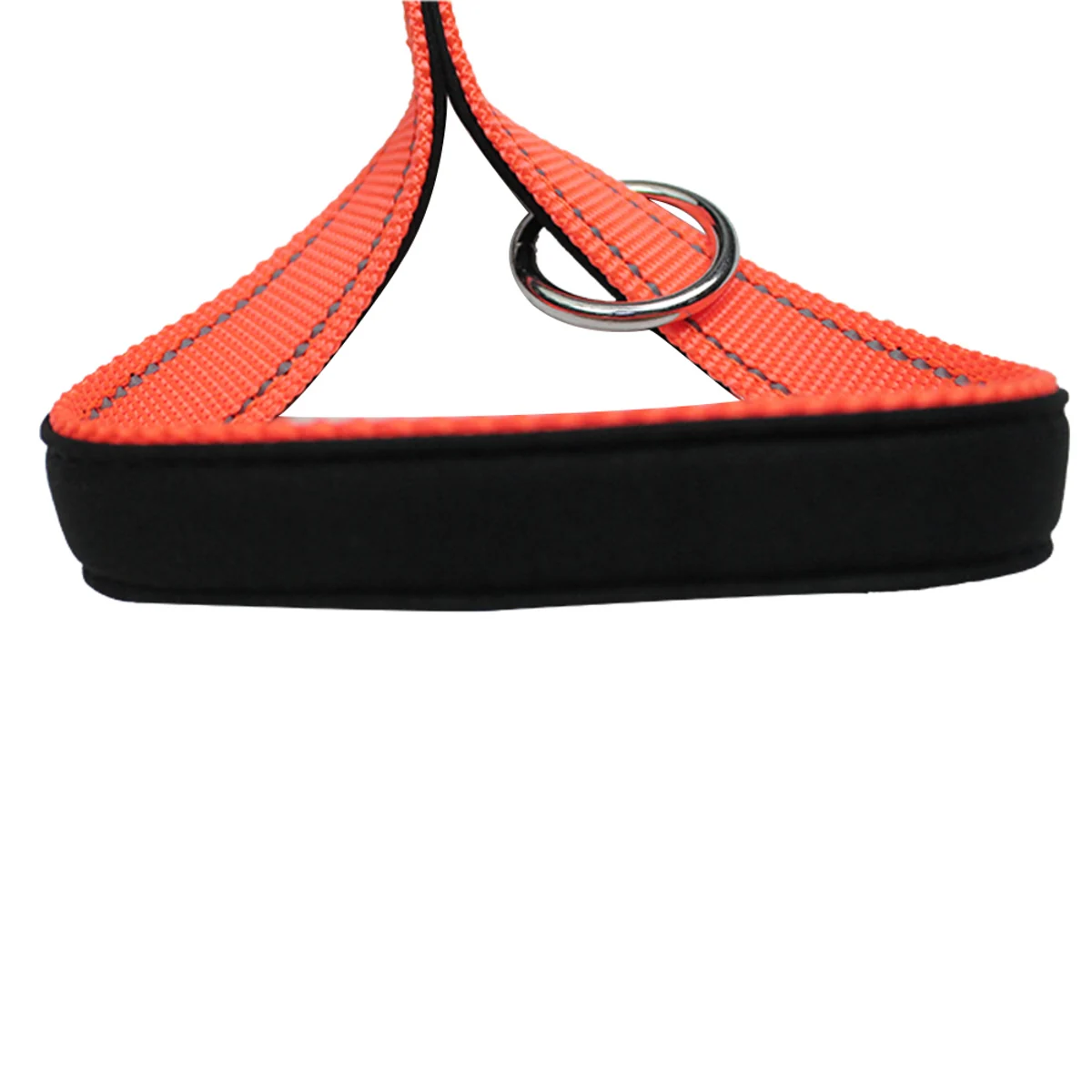Orange Flat Leash — view 2