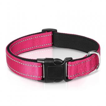 Solid colour woven pet collar