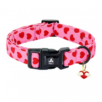Adjustable Dog Collar, Floral Nylon Collar, Pet Collar, Outdoor Dog Collar, Small Large Dogs, Printed Dog Collar