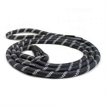 dog leash, custom dog lead, polyester dog leash, durable dog leash, dog leash with leather decoration