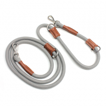 dog leash, custom dog lead, polyester dog leash, durable dog leash, dog leash with leather decoration