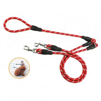 comfortable reflective pet leash for walking two dogs