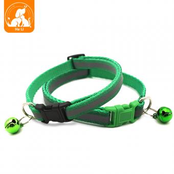 reflective dog collar with bell for small dogs cats