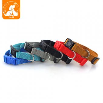 adjustable nylon dog collar with quick release buckle
