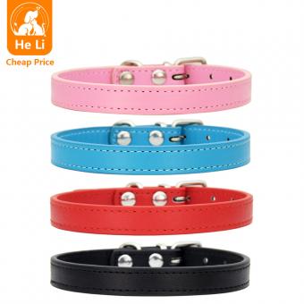 adjustable pin buckle dog collar for small medium dogs