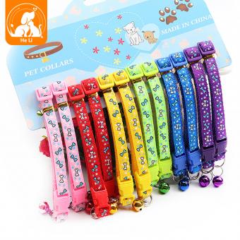 multi-color nylon pet collar for kittens