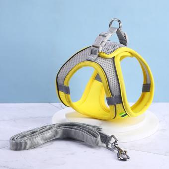 reflective breathable dog harness set