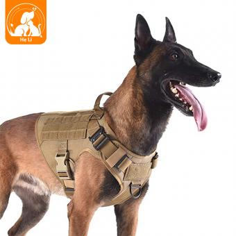 heavy duty military style pet vest for medium large dogs