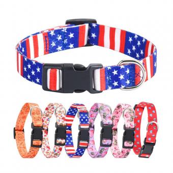 pattern adjustable pet collar