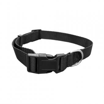 black nylon dog collar