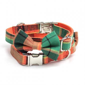plaid print dog leash