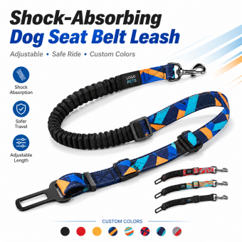 shock absorbing pet car seatbelt