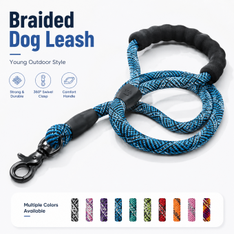 comfortable padded handle pet leash