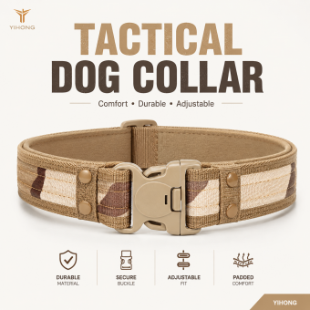 quick release metal buckle dog collar