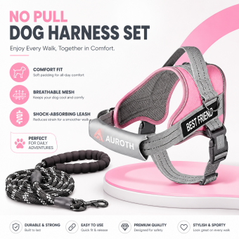 no pull dog harness set