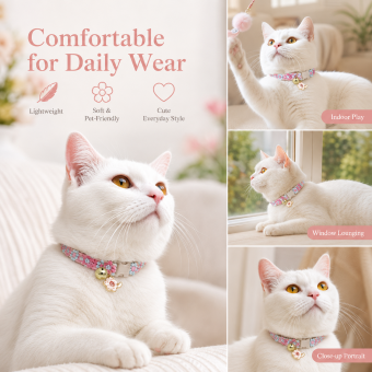 lightweight adjustable pet collar