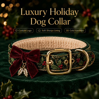 luxury christmas dog collar