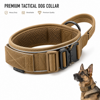 tactical dog collar with handle