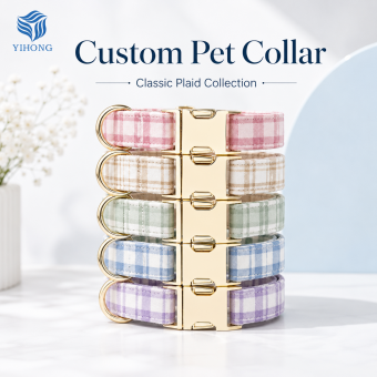 custom zebra print metal buckle dog collar