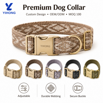 custom engraved logo private label dog collar wholesale