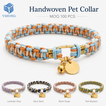 1. adjustable handmade rope collar for small dogs cats